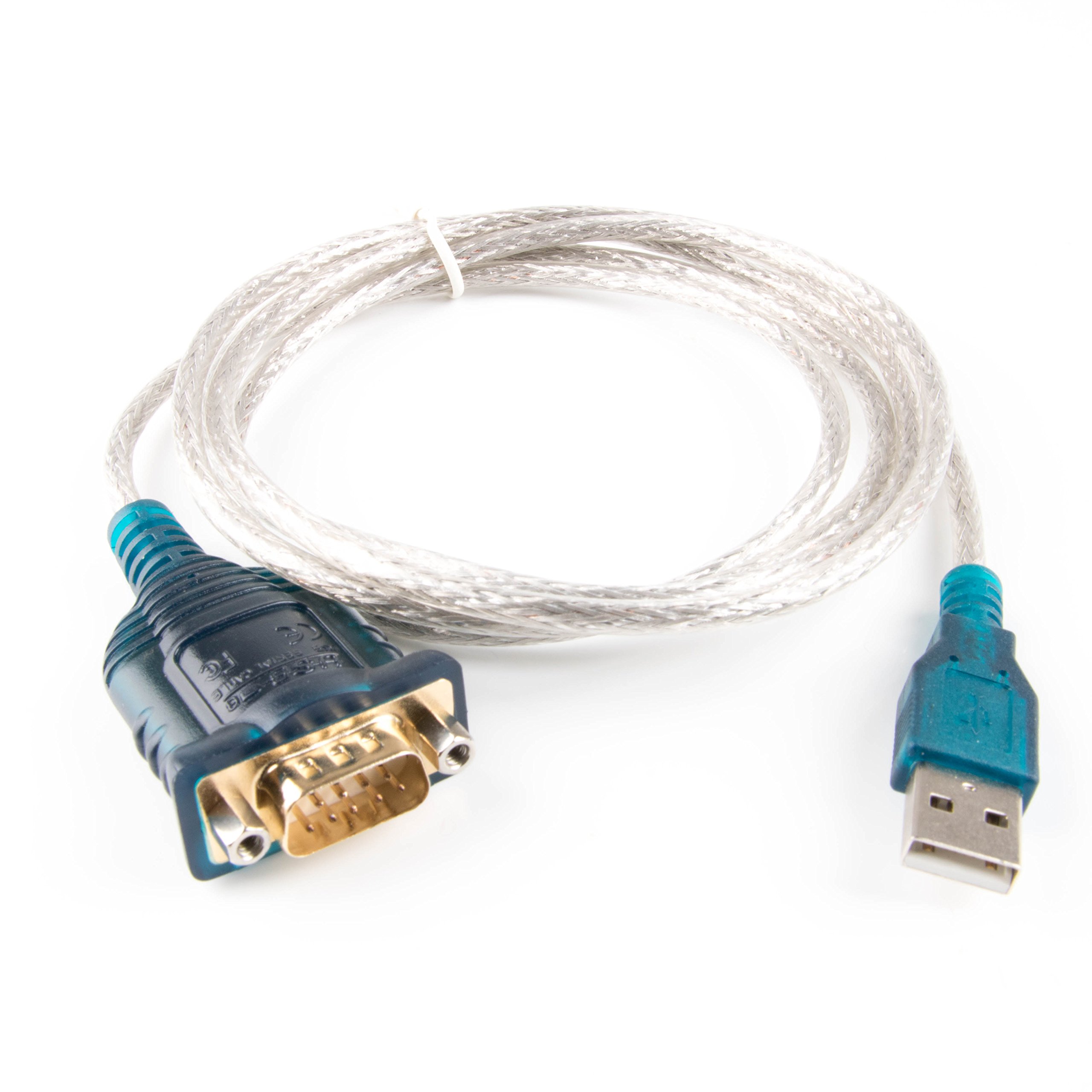 FT232RL USB to RS232 Serial Cable - DB9 Male Full Pinout, 150cm - Compatible with UC232, US232, Micro USB, Type C - Ideal for Industrial Automation, POS Systems & Legacy Device Connectivity
