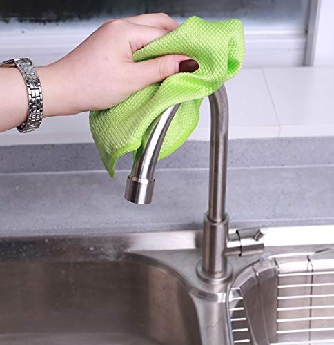 Premium Microfiber Glass Cleaning Cloth - Lint Free, Streak Free Polishing Towels for Windows, Mirrors & Stainless Steel - Super Absorbent Quick Drying (30x30cm, 2-Pack) - Perfect for Cars, Home & Office Cleaning