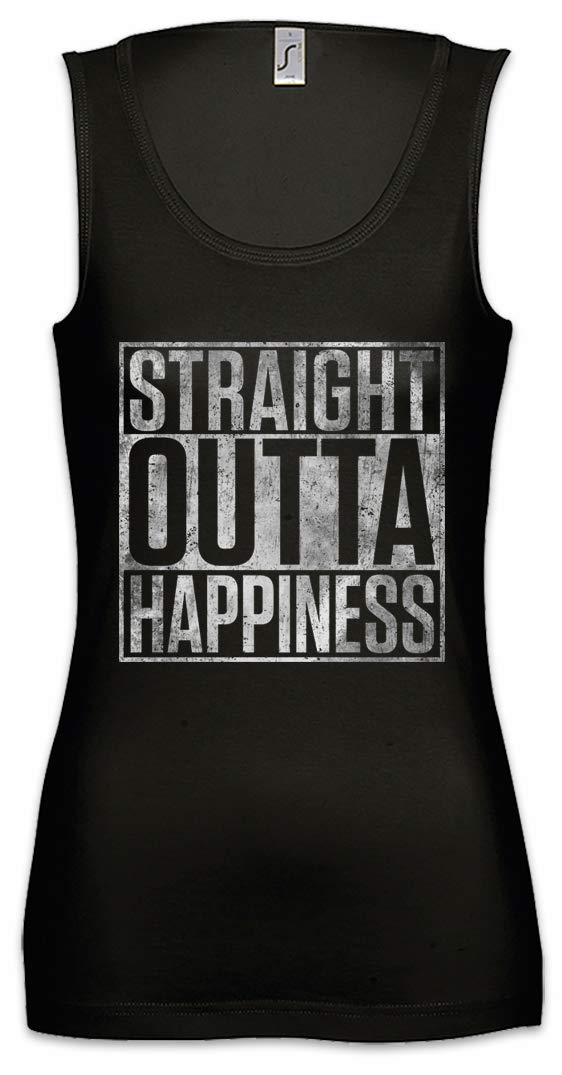 Urban Backwoods Women's Tank Top - Comfortable Gym & Fitness Training Shirt for Workouts, Yoga & Running | Straight Outta Happiness Design