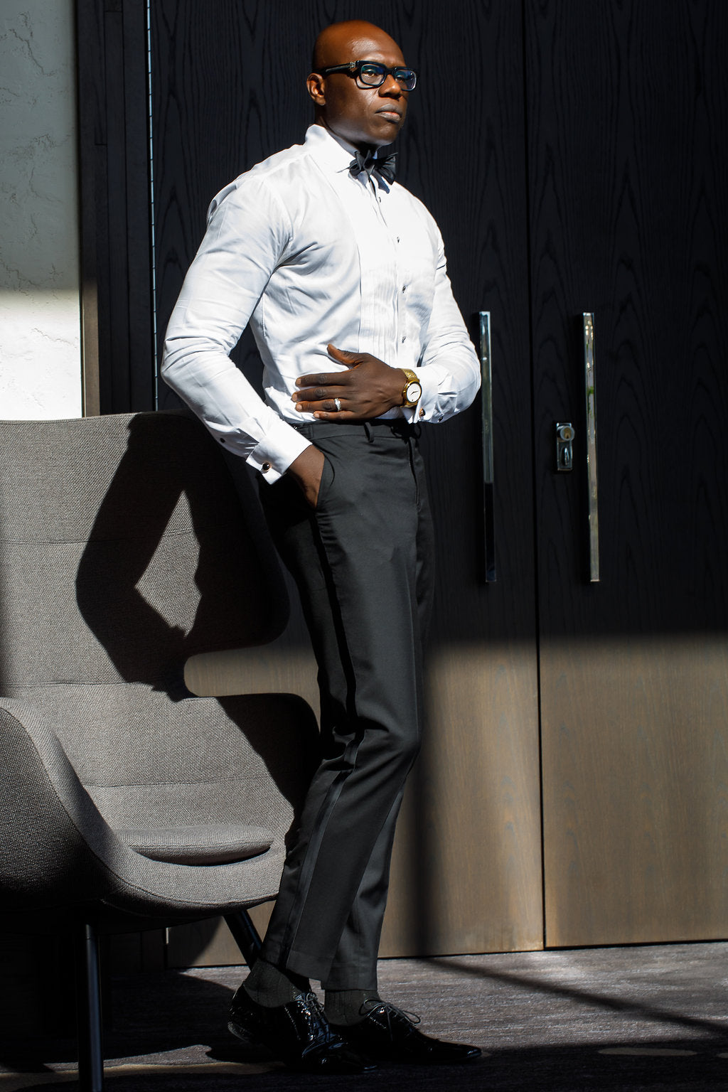 Tailored Jet Black Tuxedo Pants for Men - Formal Dress Pants for Weddings, Business & Evening Events | Premium Wool Blend Slim Fit Trousers