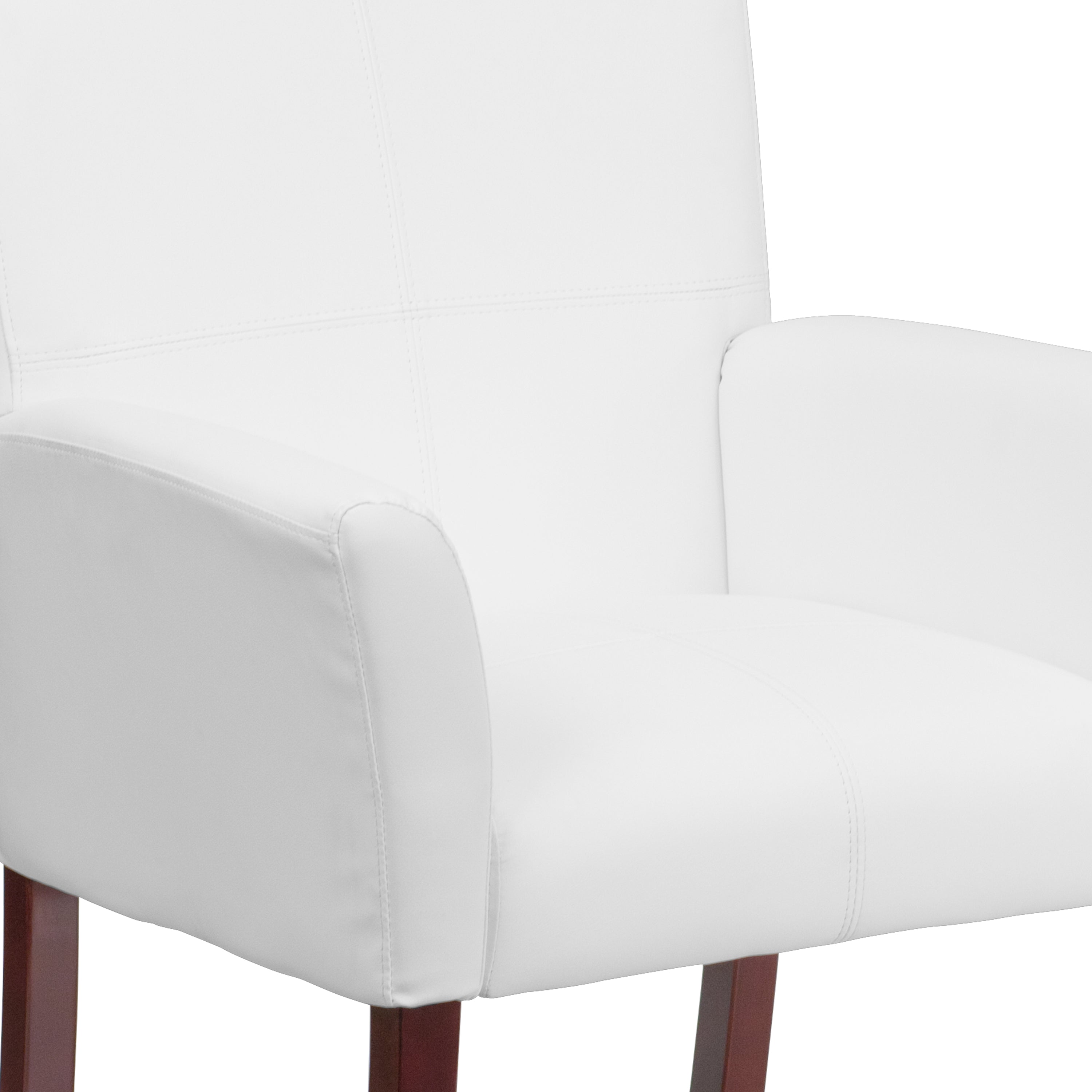 Premium Taylor Black LeatherSoft Executive Side Reception Chair with Mahogany Legs - Stylish Office Furniture for Reception Areas, Waiting Rooms & Conference Rooms