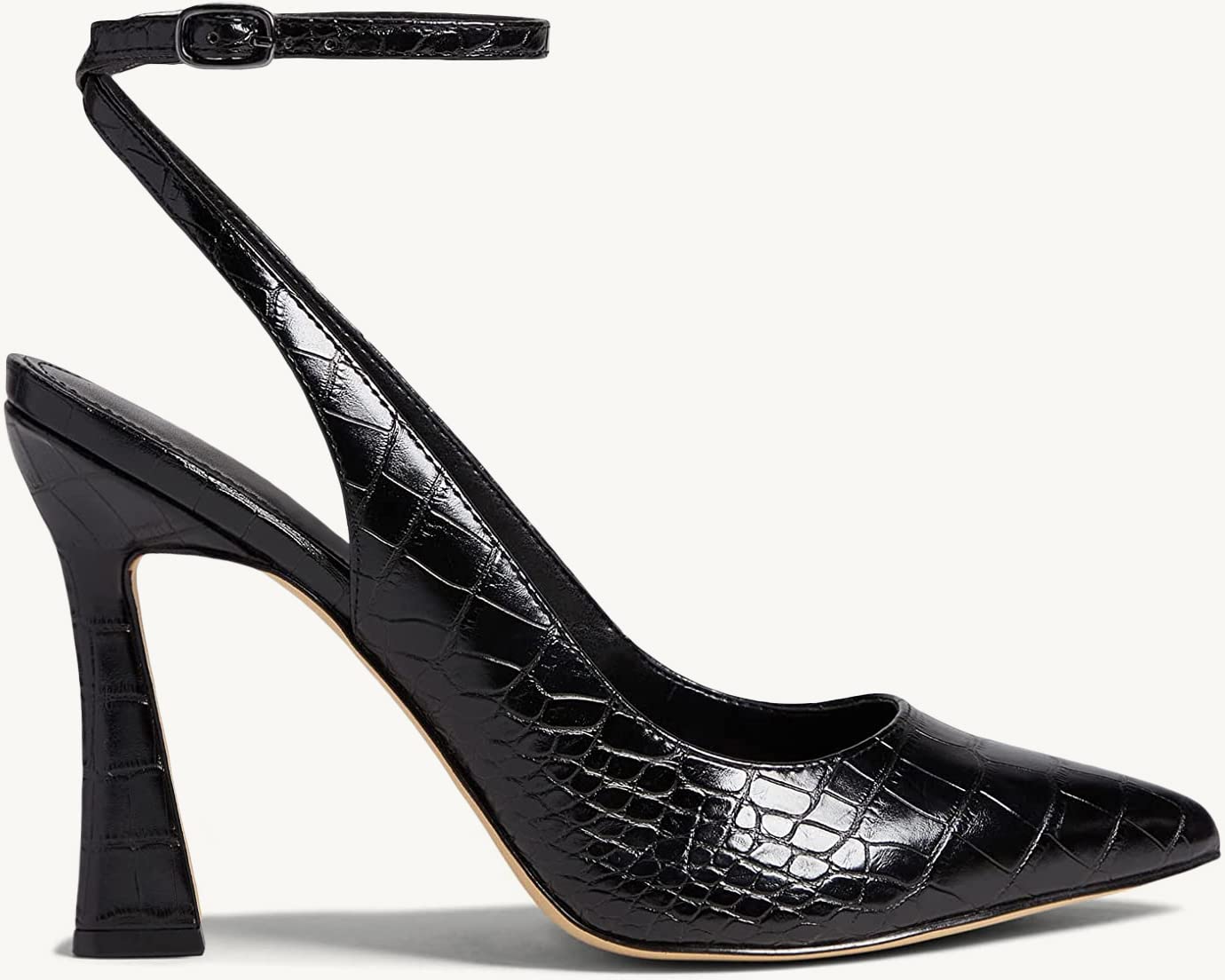 Women's Pointed Toe Pumps - Closed Toe Ankle Strap Heels for Wedding, Party & Evening Dress | Slingback High Heel Dress Shoes for Women | Perfect for Bridal, Prom & Formal Occasions