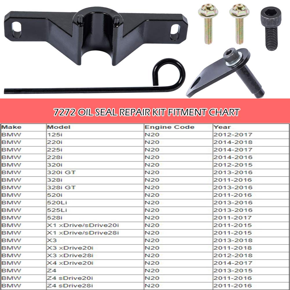 BMW N20 N26 Engine Flywheel Holder Tool, Oil Seal Repair Kit & Crankshaft Seal Remover - Complete Engine Maintenance Set for DIY Mechanics & Professional Technicians - Perfect for BMW 328i, 528i, X3, X5 Repairs