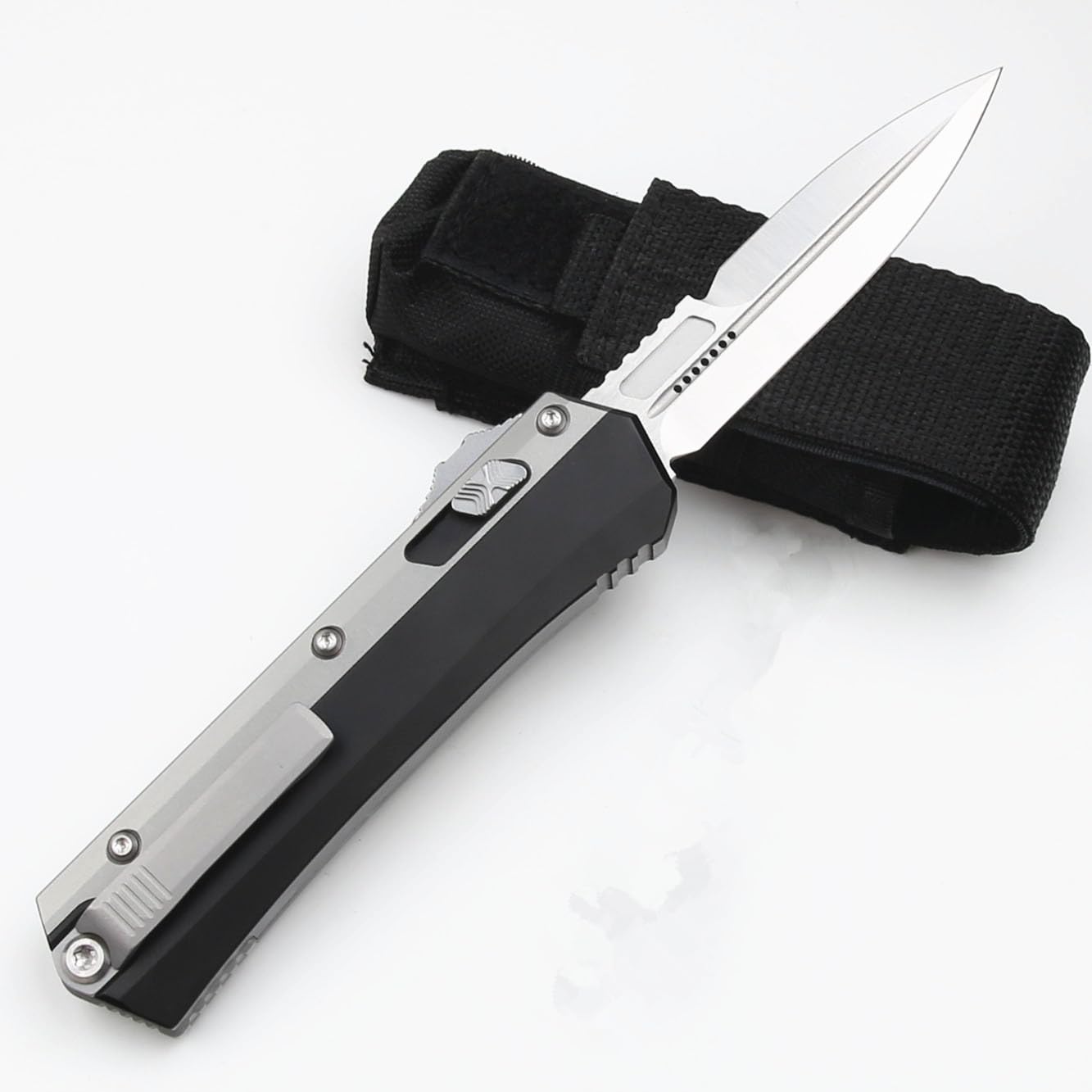 Tactical Hunting Knife with M390 Blade & 6063 Aluminum Handle - Outdoor Survival, Camping, Hiking, and EDC Pocket Knife for Adventurers