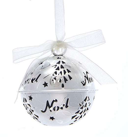 50MM Metal Silver Bell Ornament - Christmas Tree Decor, Holiday Home Decoration, Wedding Party Favors, DIY Craft Supplies for Festive Season