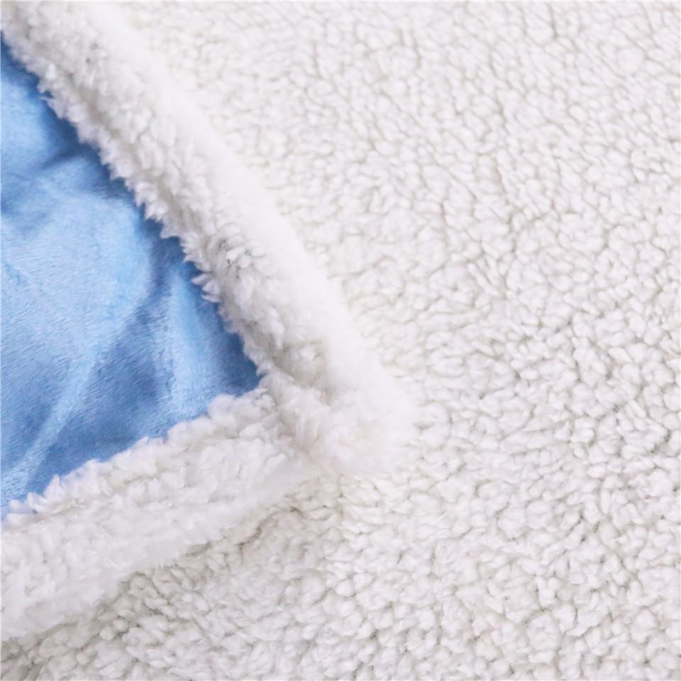 Eye of the Ocean Soft Sherpa Blanket - Ultra Plush Fleece Throw Blanket for Couch, Bed & Travel - Cozy Winter Warmth for Adults & Kids