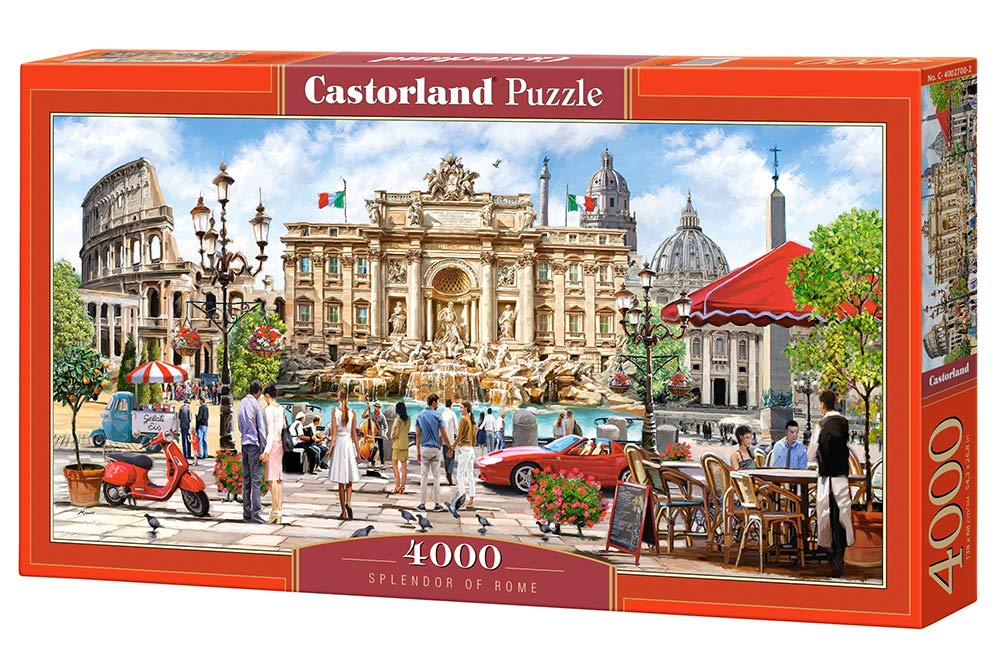 Castorland 4000-Piece Jigsaw Puzzle - Splendor of Rome (C-400270) | Premium Quality Puzzle for Adults, Challenging Large Puzzle for Home Decor & Family Game Night