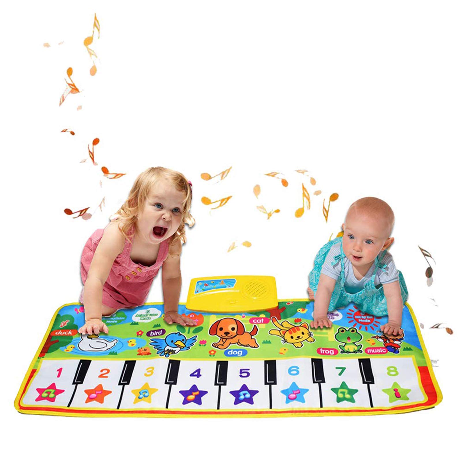 Piano Musical Mat Keyboard Playmat - 29”x11” Educational Toy for Kids, Toddlers, Boys & Girls - Interactive Dance Carpet with Animal Sounds, Perfect for Playtime, Learning & Birthday Gifts