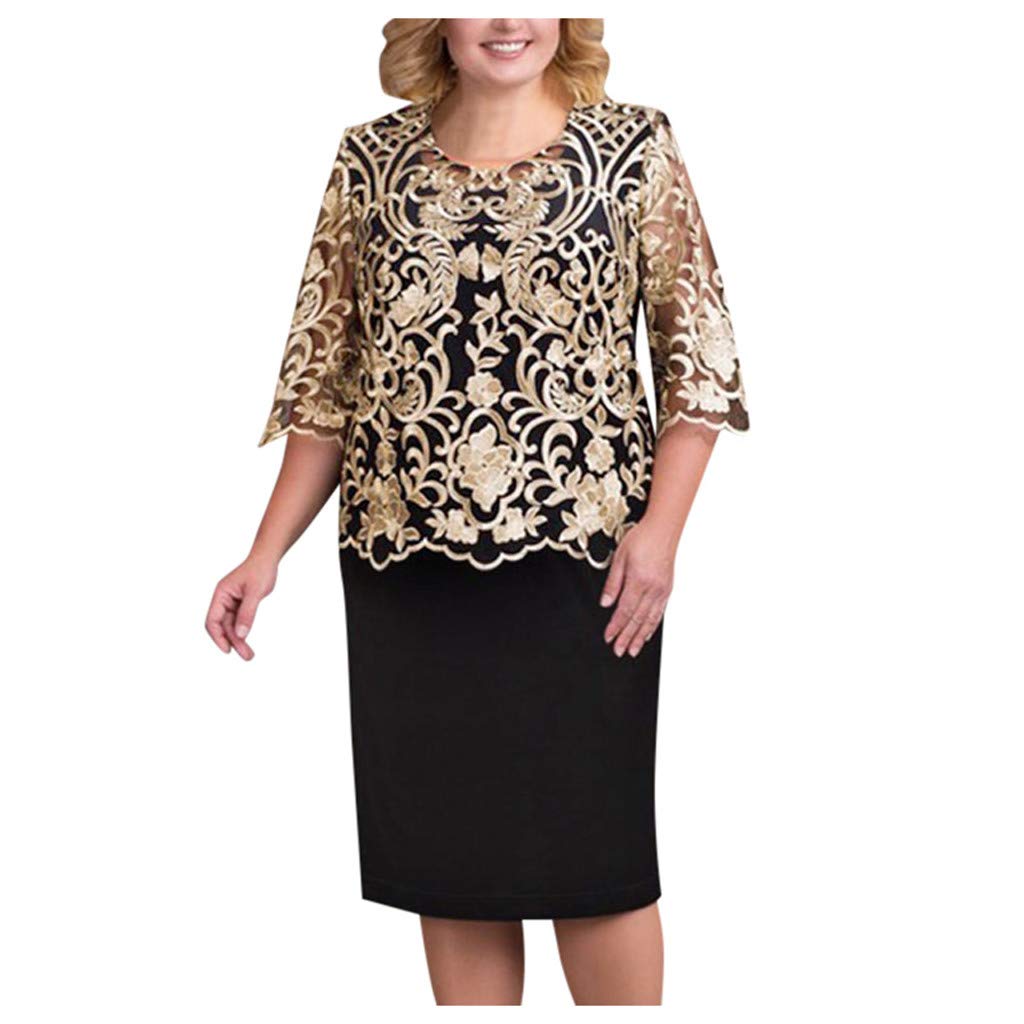 **Elegant Maternity Sundresses for Women - Plus Size Midi Evening Party Dresses with Sequin Long Sleeves | Perfect for Baby Showers, Weddings & Special Occasions**