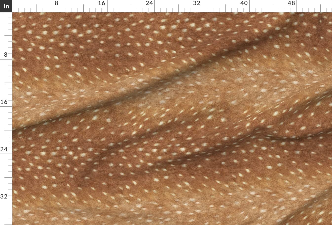Soft Deer Hide Spring Fawn Railroad Skin Animal Willow Printed Chiffon Fabric by The Yard - Premium Spoonflower Fabric for Sewing, Fashion Apparel, Dresses & Home Decor - Perfect for DIY Projects, Quilting and Nursery Decor