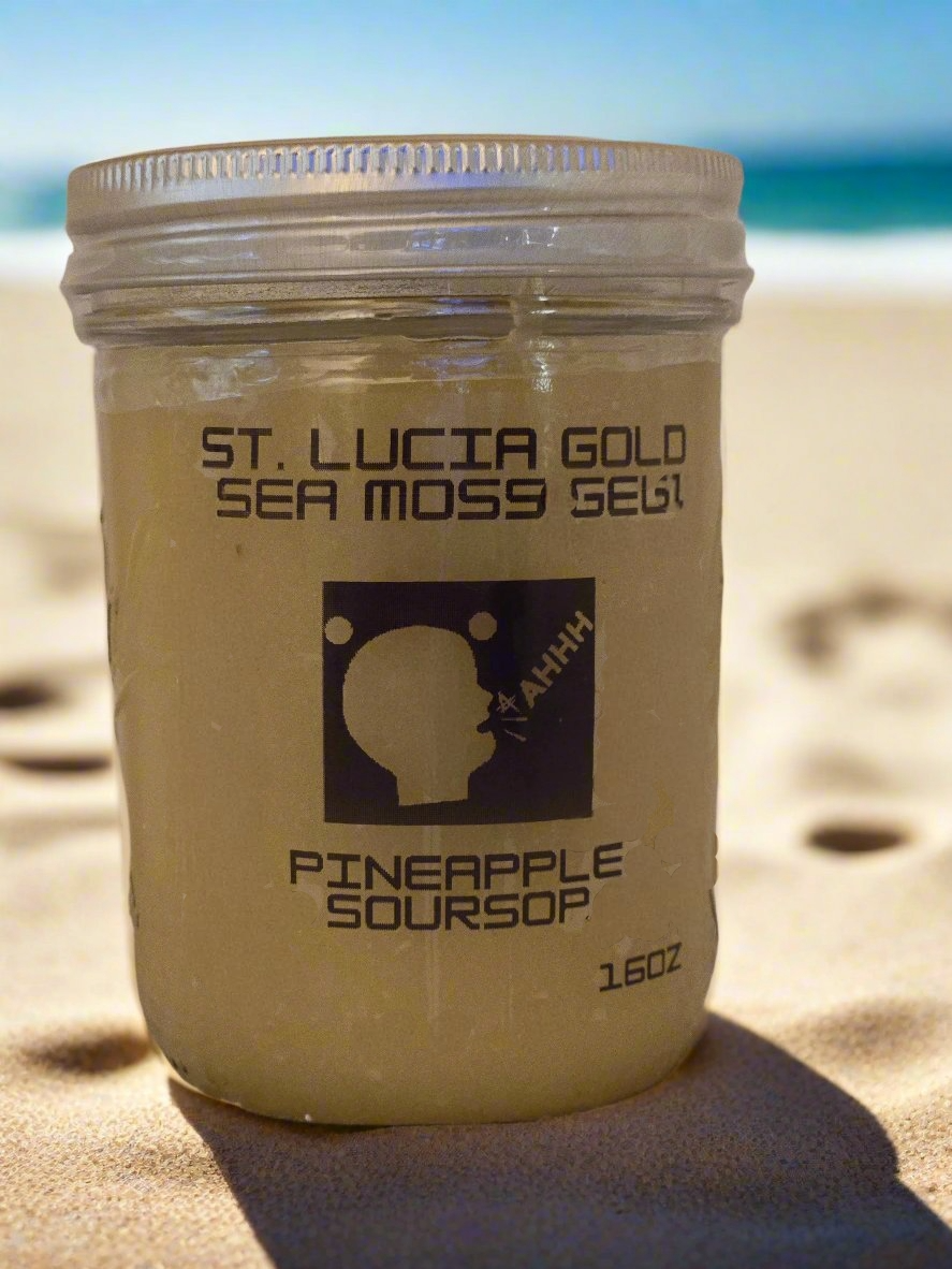 Organic St. Lucia Gold Sea Moss Gel - 16oz & 45oz Jar | Wildcrafted Irish Moss Superfood Supplement for Immune Support, Digestion & Skin Health | Perfect for Smoothies, Teas & DIY Beauty Recipes