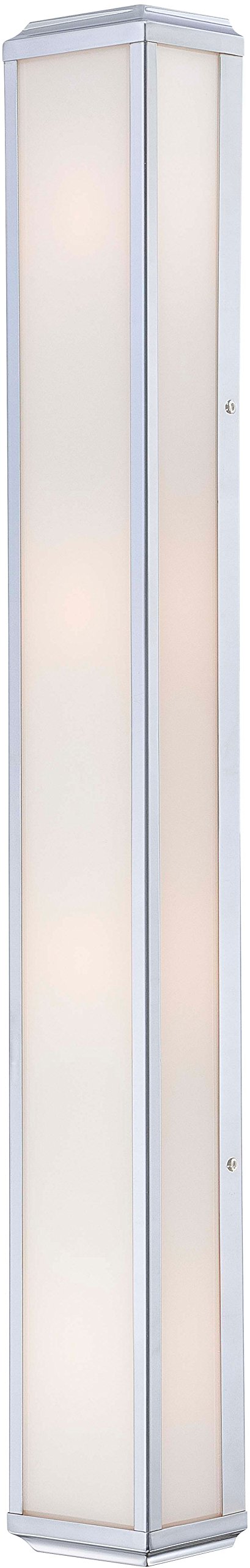 Minka Lavery 6914-613 Daventry Reversible 4-Light Bathroom Vanity Wall Fixture - 240W Halogen, Polished Nickel Finish - Perfect for Bathroom, Powder Room & Dressing Area Lighting