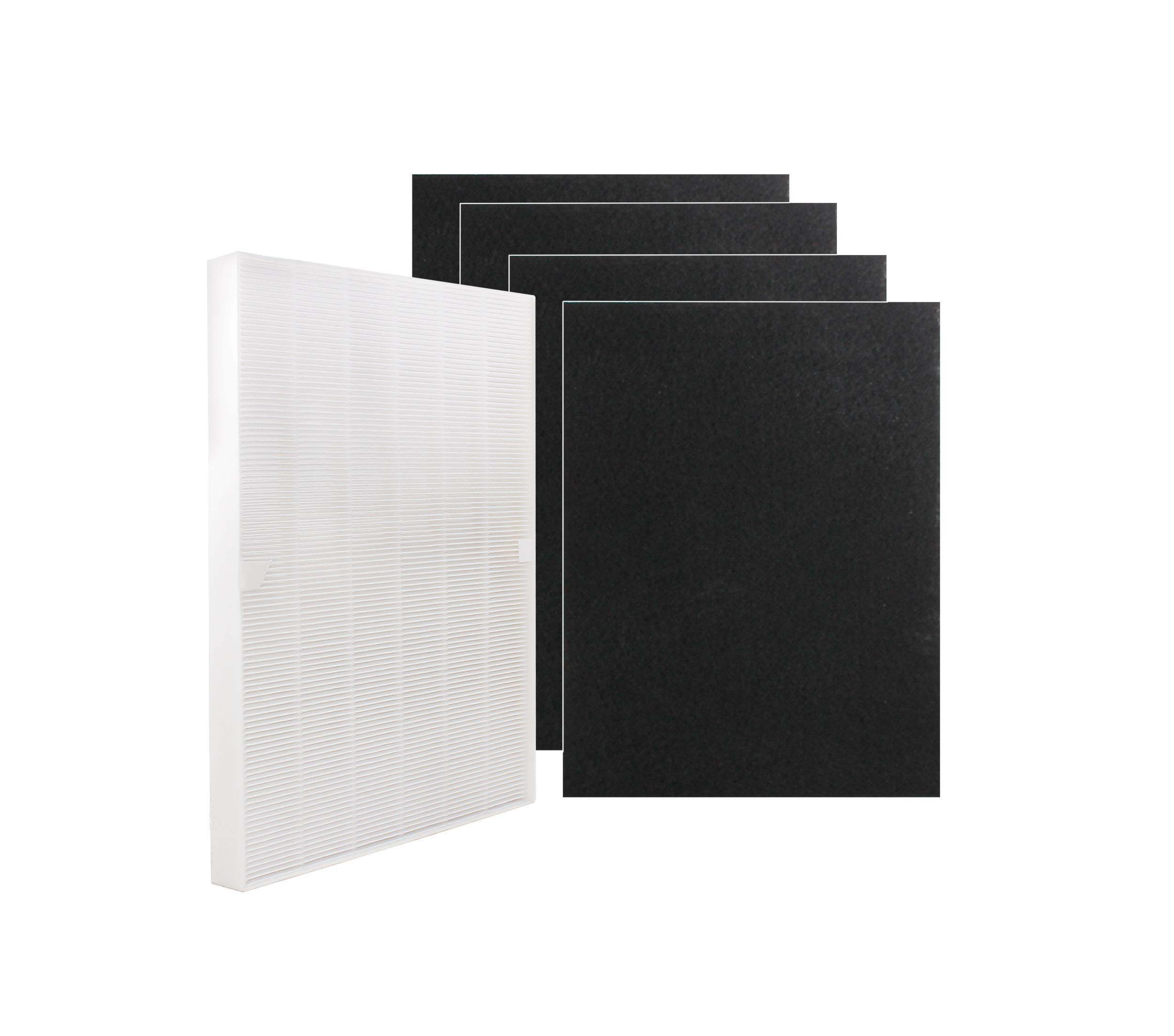True HEPA Air Purifier Filter Replacement + 4 Activated Carbon Filters Compatible with Fellowes AP-300PH Air Cleaner - Improve Indoor Air Quality for Home, Office & Allergy Relief | LifeSupplyUSA