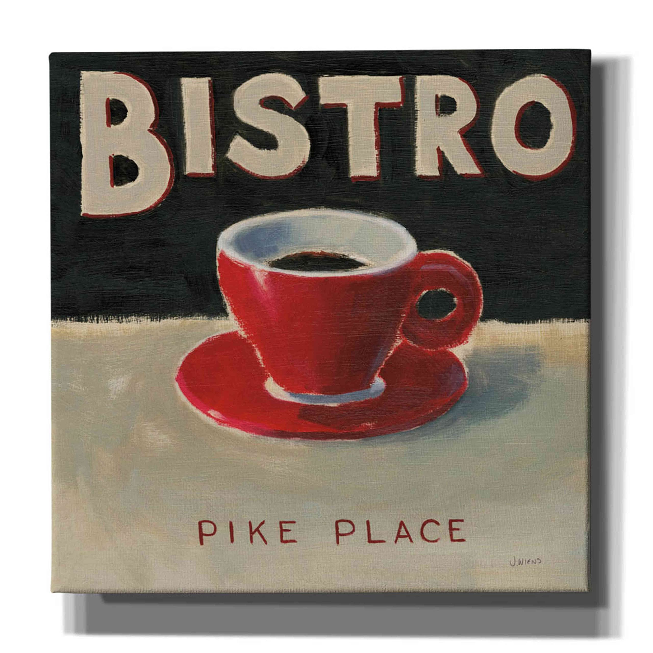 Epic Graffiti 'Coffee Spot IV' by James Wiens - 12x12 Inch Modern Canvas Wall Art for Living Room, Bedroom & Office Decor | Unique Handmade Painting for Home & Gift