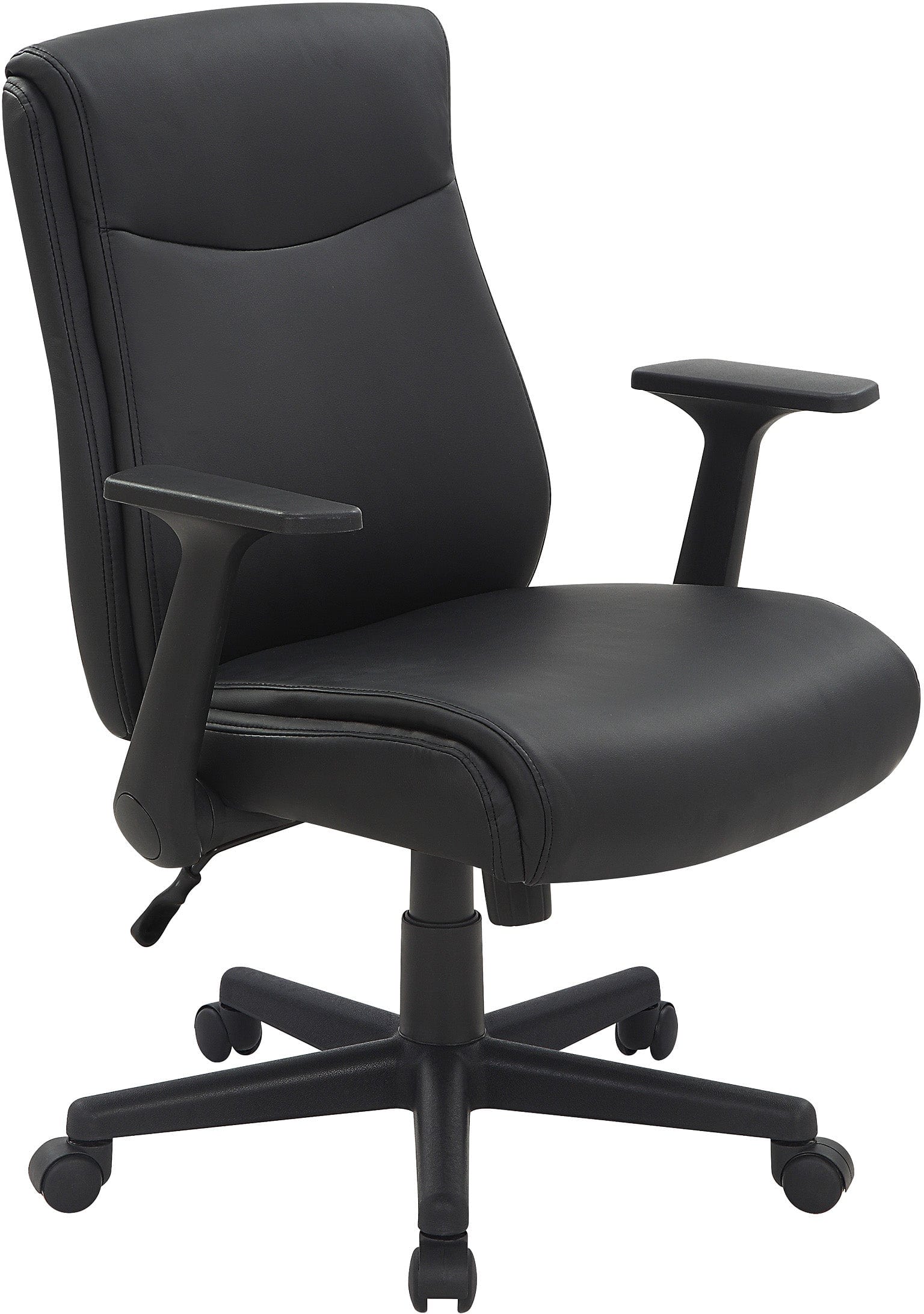 Black Faux Leather