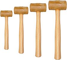 Premium Rawhide Mallet - Large Size for Leather Crafting & Upholstery | Heavy-Duty Tool for Shoe Repair, Bookbinding & DIY Projects