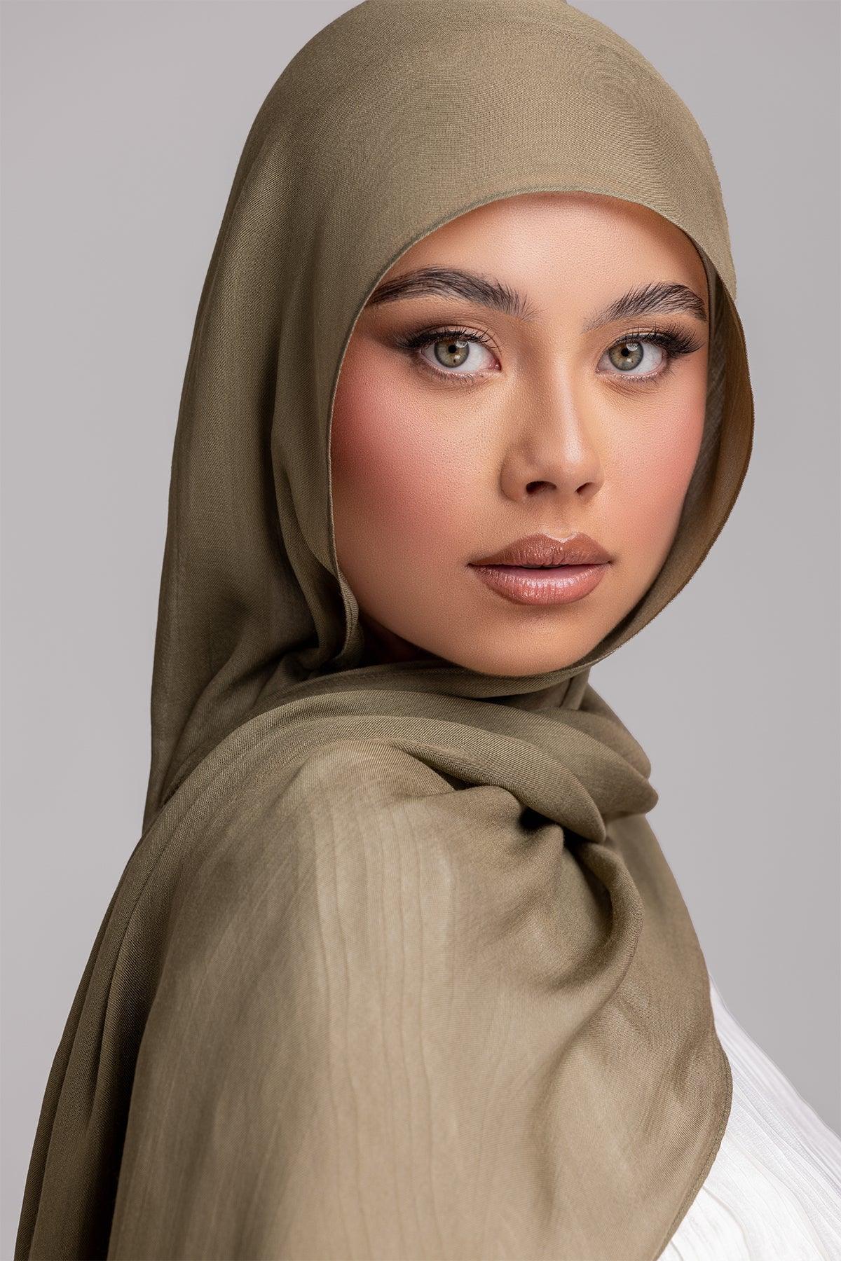 Premium Modal Matching Hijab Set - Soft & Breathable Cactus Print Scarf - Perfect for Daily Wear, Work, and Special Occasions