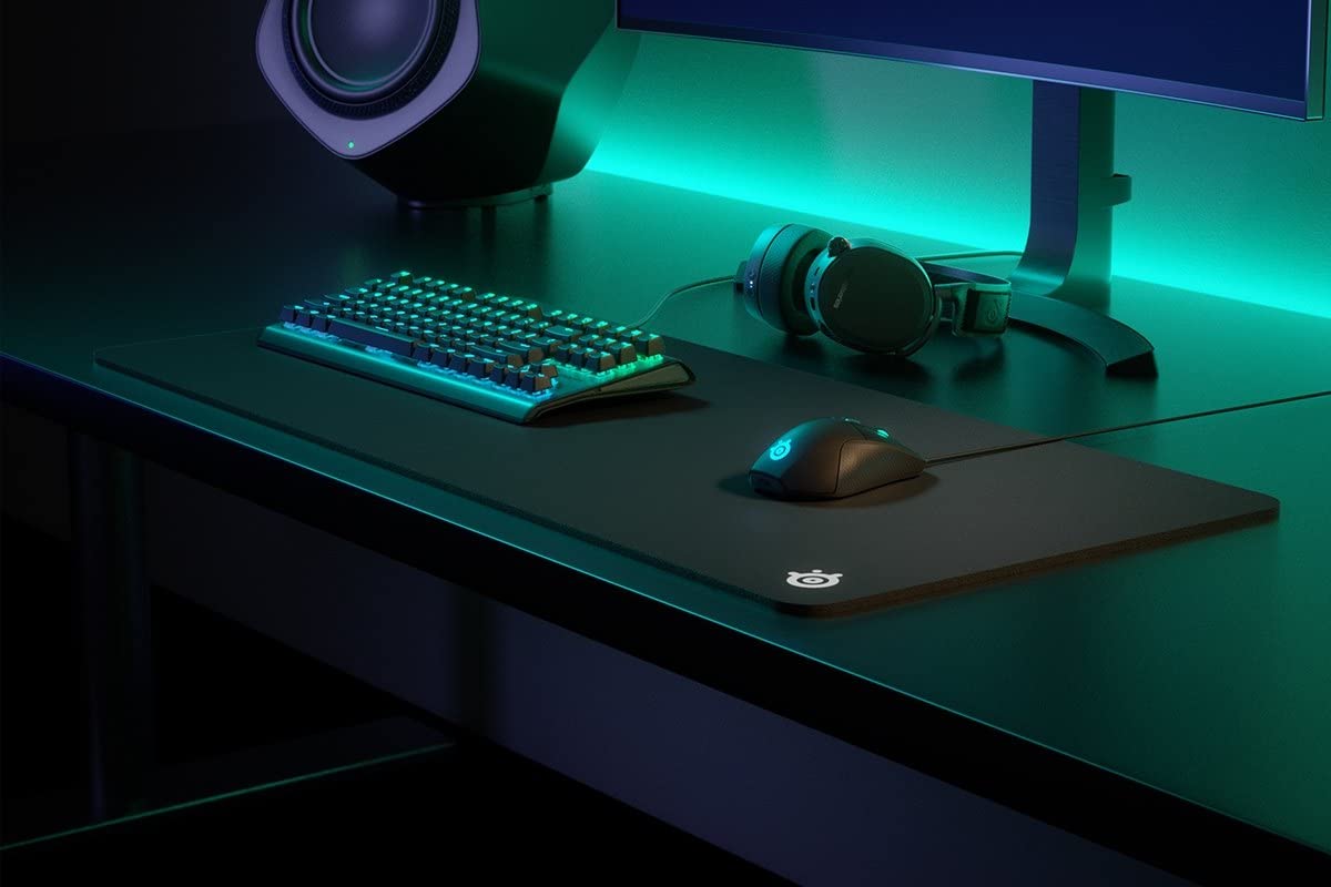 SteelSeries QcK XXL Gaming Mouse Pad - Extra Large Thick Cloth Surface - Perfect for PC, Laptop & Esports Tournaments - Fits Full Desk Coverage for Enhanced Gaming Performance