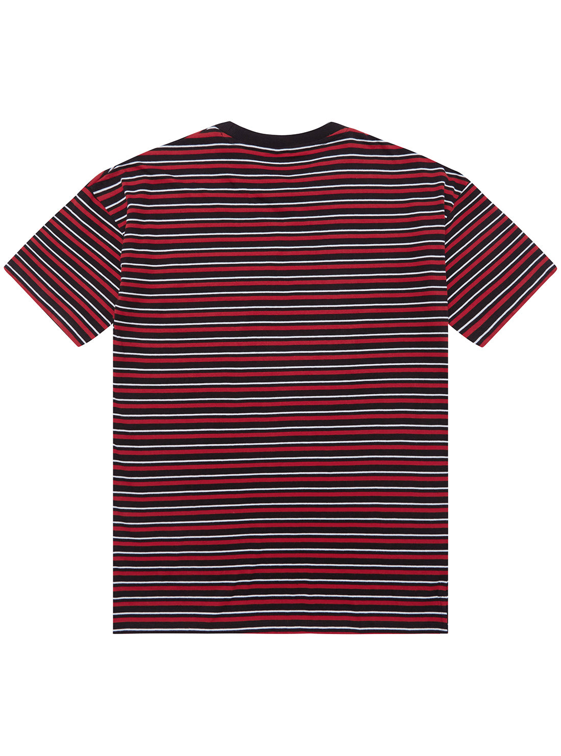 Black and Red Stripe Short Sleeve T-Shirt for Boys (Sizes 7-16) - Casual Summer Wear, School Outfits, and Playtime Comfort
