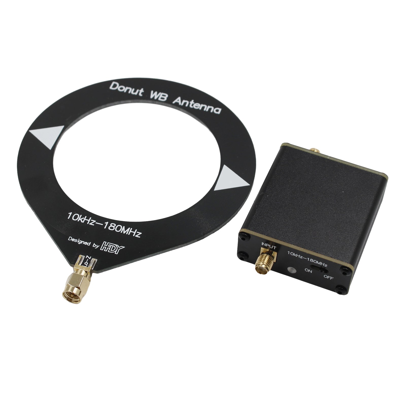 10Khz - 180Mhz Upgraded Donut Broadband Antenna with Low Impedance Converter - High Performance Signal Booster for Ham Radio, CB Radio & Marine Communication