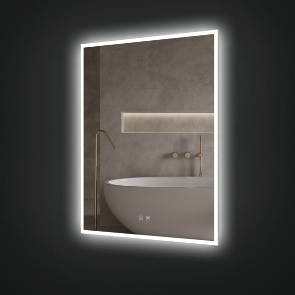ICO Camden LED Mirror - Vanity Mirror with Touch Control, Dimmable Lights for Makeup, Shaving & Grooming | Perfect for Bathroom, Bedroom & Dressing Room