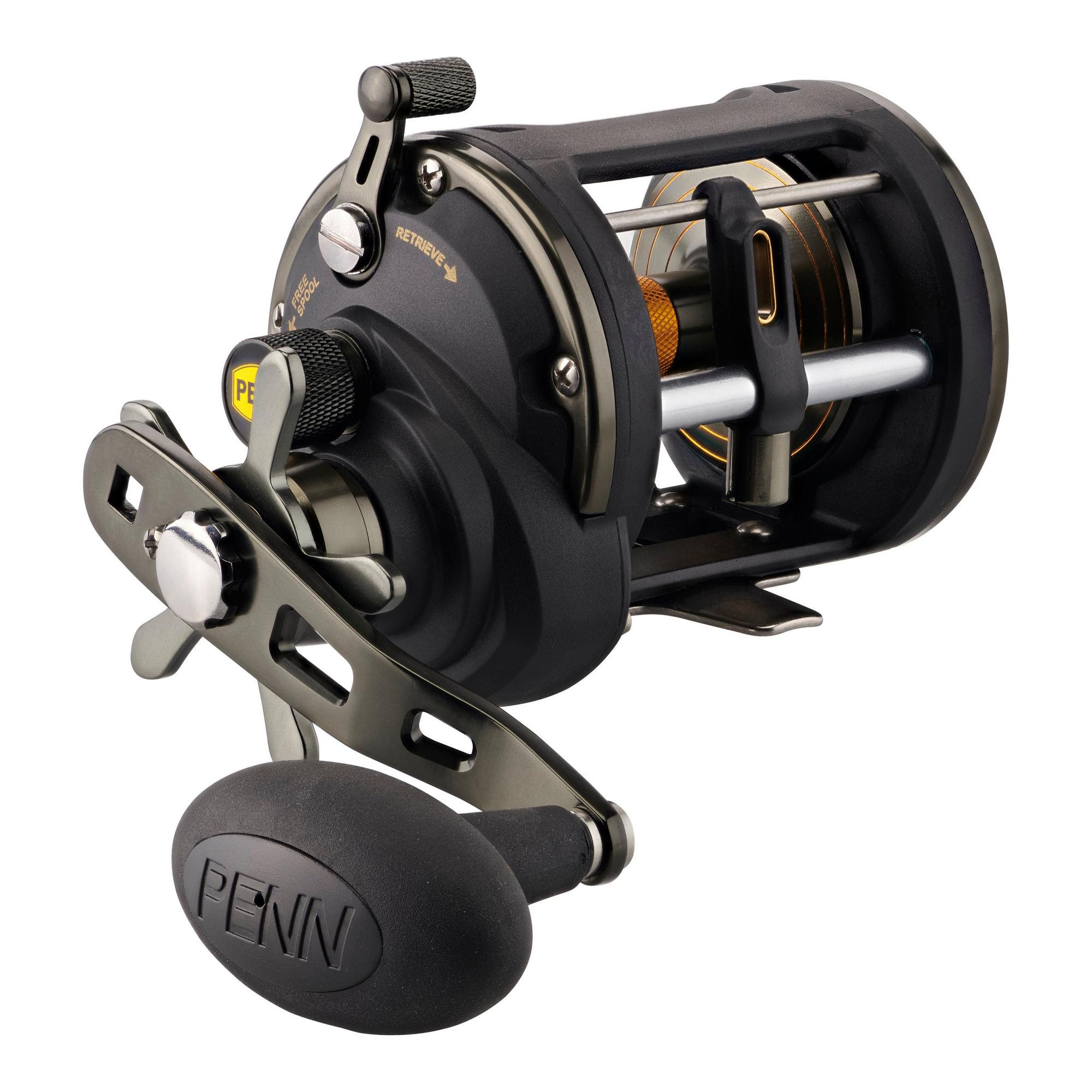 Penn Squall II Levelwind Star Drag Fishing Reel - Saltwater & Freshwater Fishing Gear for Bass, Trout, and Offshore Angling