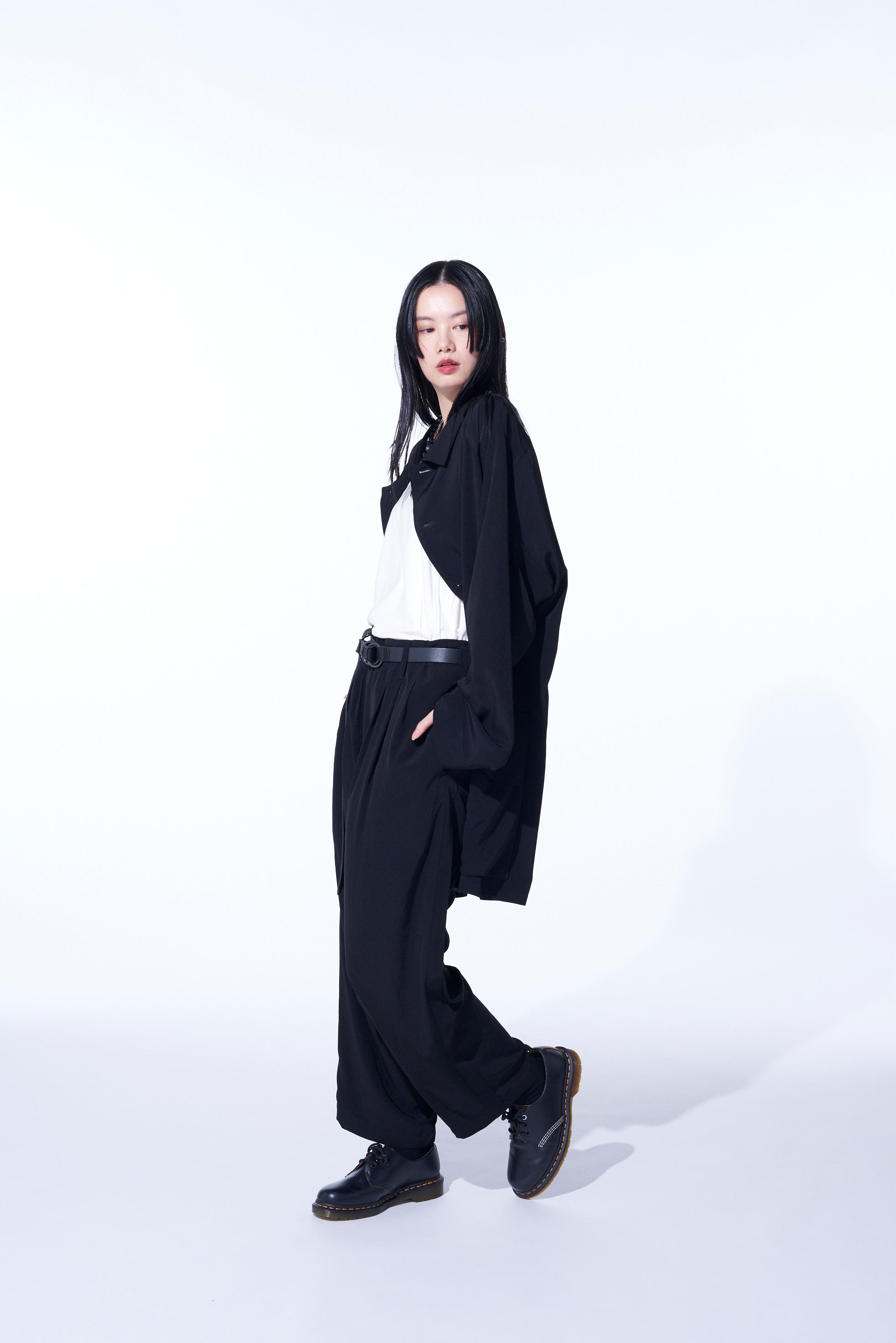 CREPE DE CHINE OVERSIZED TOPPER BLOUSON - Lightweight Flowy Women's Blouse for Casual Outings & Office Wear