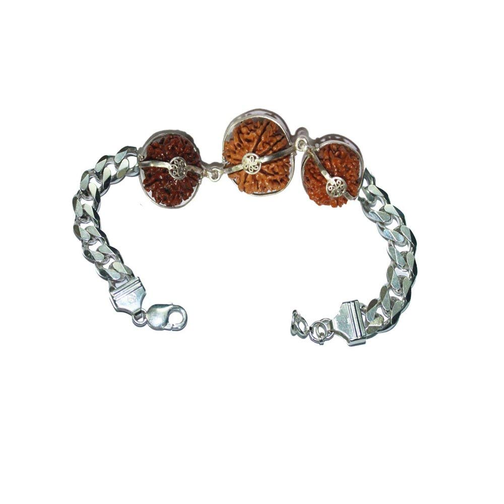 Sharvgun 7,8,14 Mukhi Java Lab Certified Rudraksha Bracelet - Genuine Rudraksha Beads & Seed Bracelet for Meditation, Yoga & Spiritual Healing - Handmade Spiritual Jewelry for Men & Women