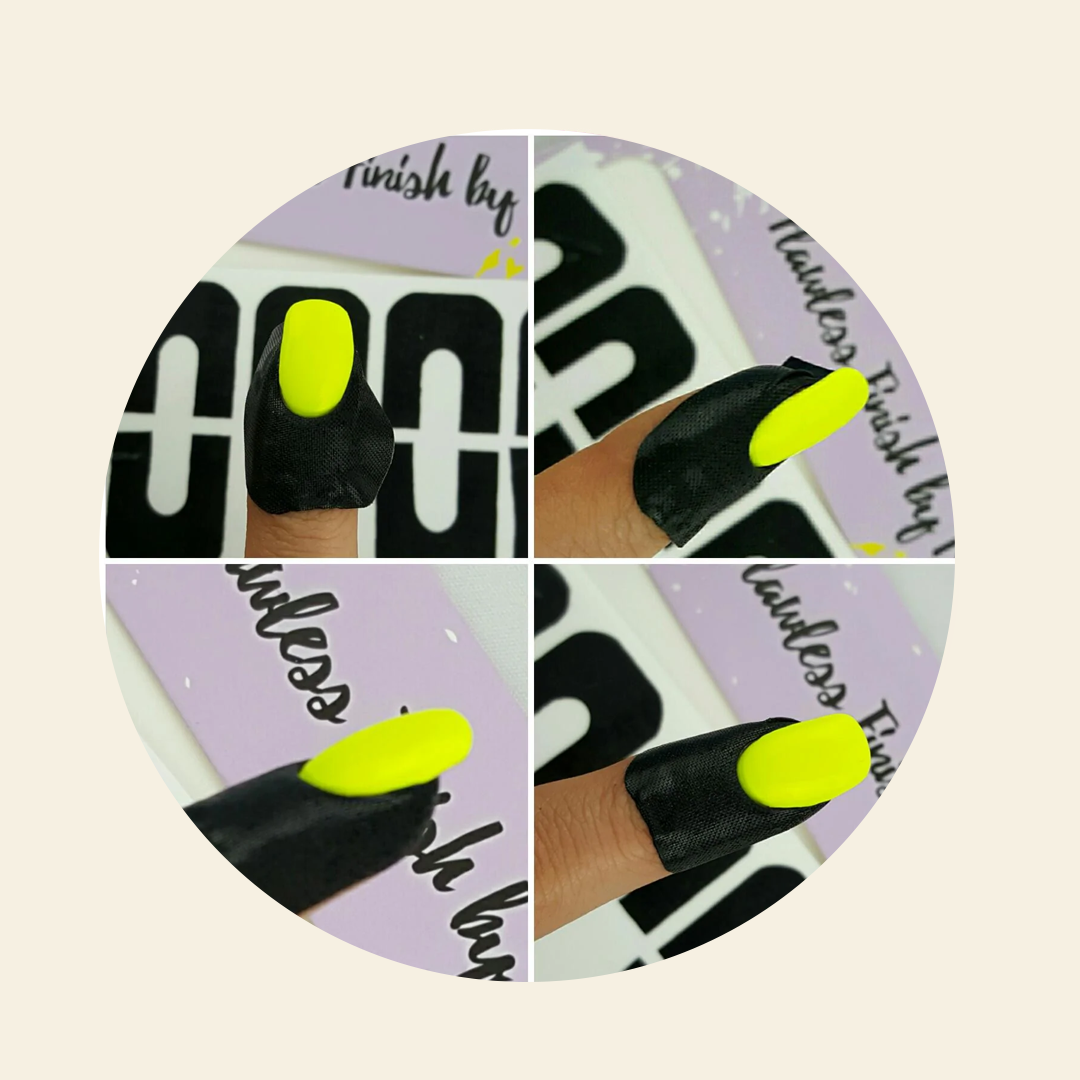 Mitty Flawless Finish Peel Off Mani Tape - Black | Nail Art Stickers for Salon-Quality Manicures at Home | Perfect for DIY Nail Designs & French Tips