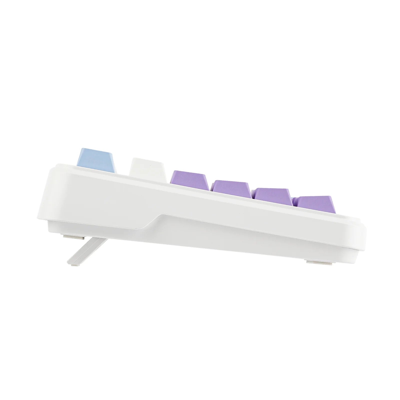 Ajazz AK820 MAX Mechanical Keyboard - RGB Backlit, Magnetic Switches, Wired/Wireless Dual Mode, Purple/White/Blue Color - Perfect for Gaming, Office & Typing Enthusiasts