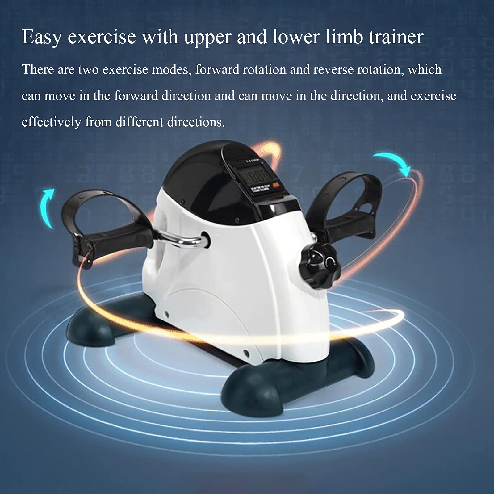 Ultra-Quiet Exercise Bike for Home Cardio Workout - Indoor Cycling Bike with Digital LCD Monitor for Rehabilitation & Fitness Training - Perfect for Home Gym, Small Spaces & Physical Therapy