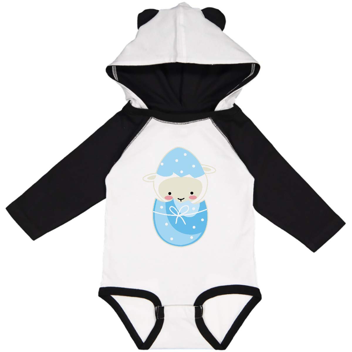 Inktastic Easter Baby Outfit - Adorable Lamb Long Sleeve Creeper for Boys & Girls - Perfect for Easter Photos, Church, and Family Gatherings