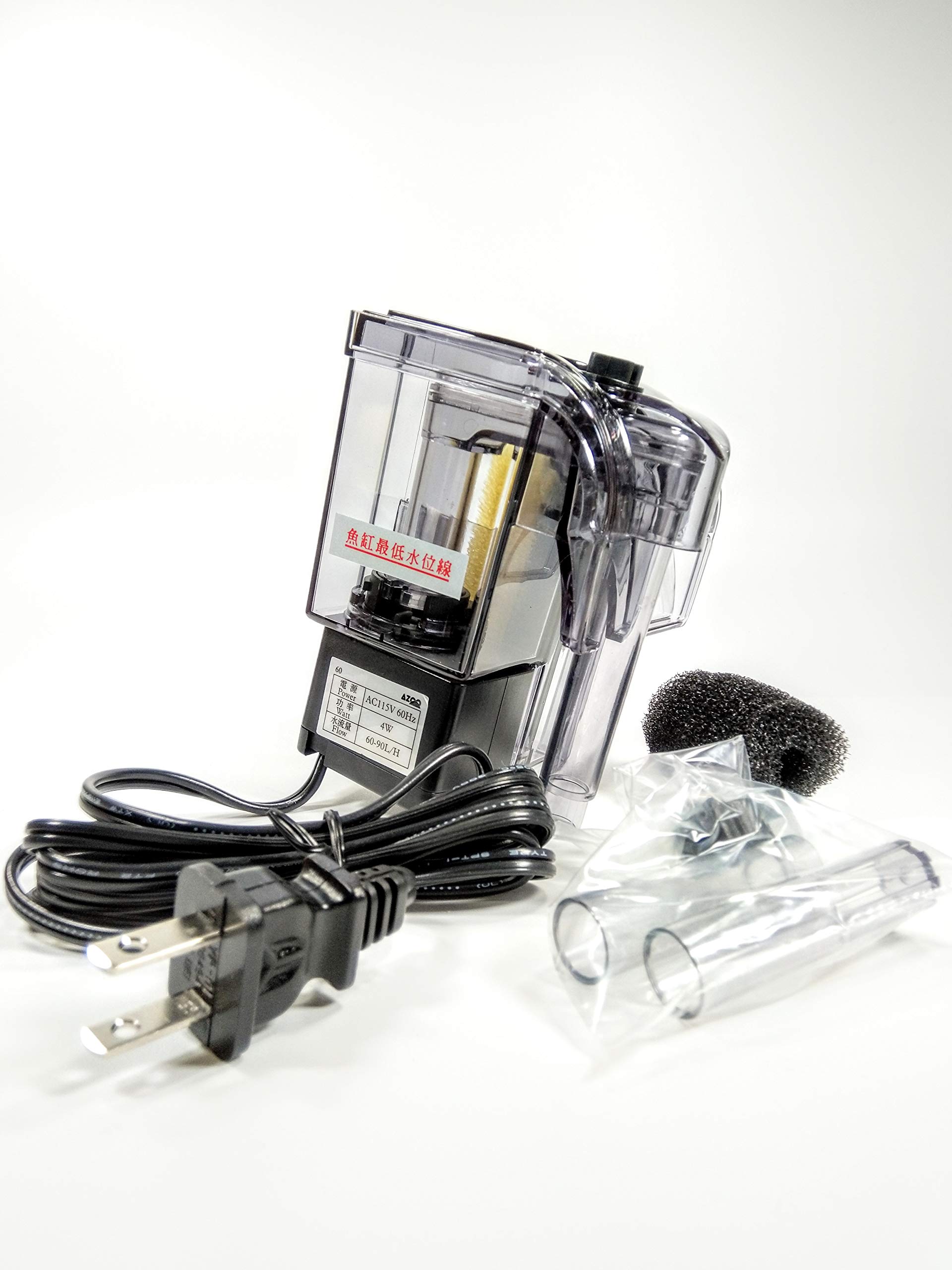 Premium Aquarium Filter Mignon 60 with Stainless Steel Cleaning Brush Set - Perfect for Freshwater & Saltwater Fish Tanks, Turtle Tanks & Aquatic Plant Aquariums