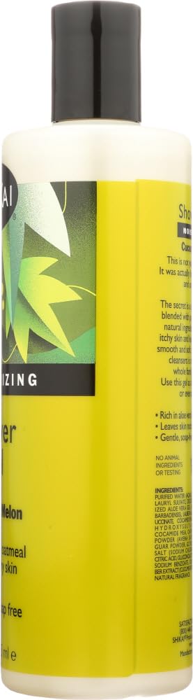 Shikai Cucumber Melon Shower Gel - Bulk Saver Pack (12x12 Fl Oz) | Moisturizing Body Wash for Dry Skin, Refreshing Bath & Shower Gel for Spa-Like Experience at Home