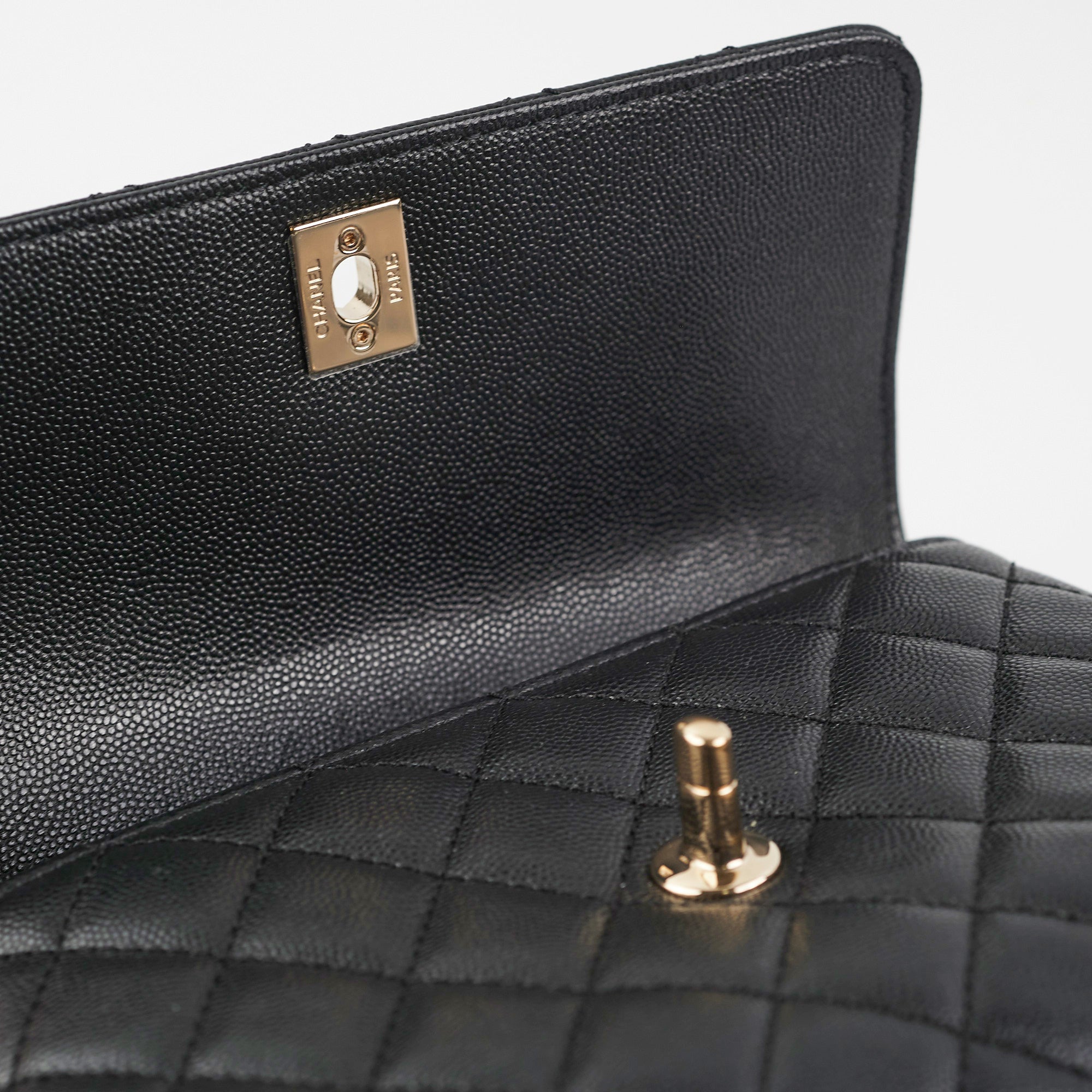 Chanel Small Coco Handle Bag in Black Caviar Leather - Perfect for Evening Events & Luxury Fashion Accessories