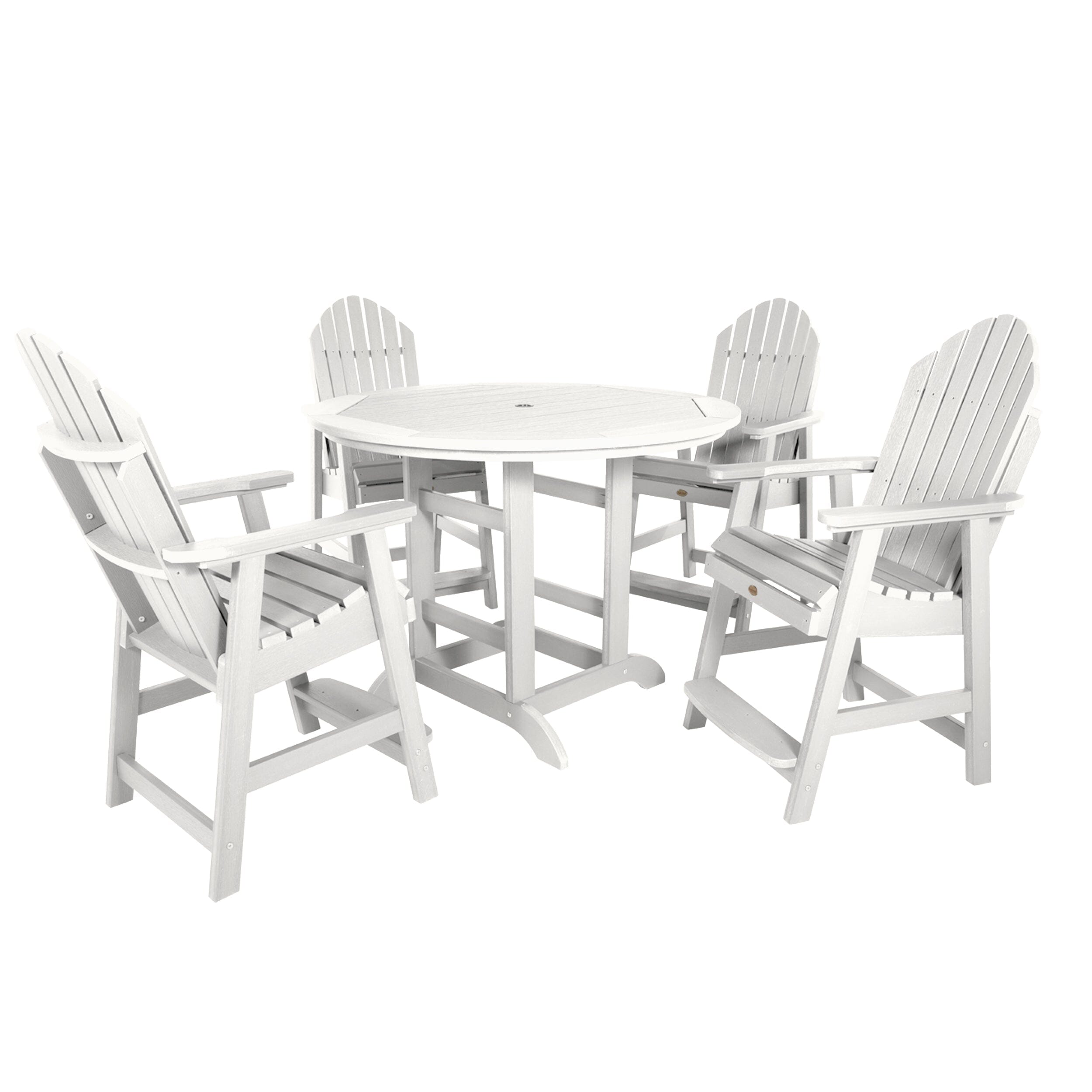 48 Inch Round Counter Height Dining Table Set with 5 Chairs - Perfect for Small Spaces, Kitchens & Breakfast Nooks | Hamilton