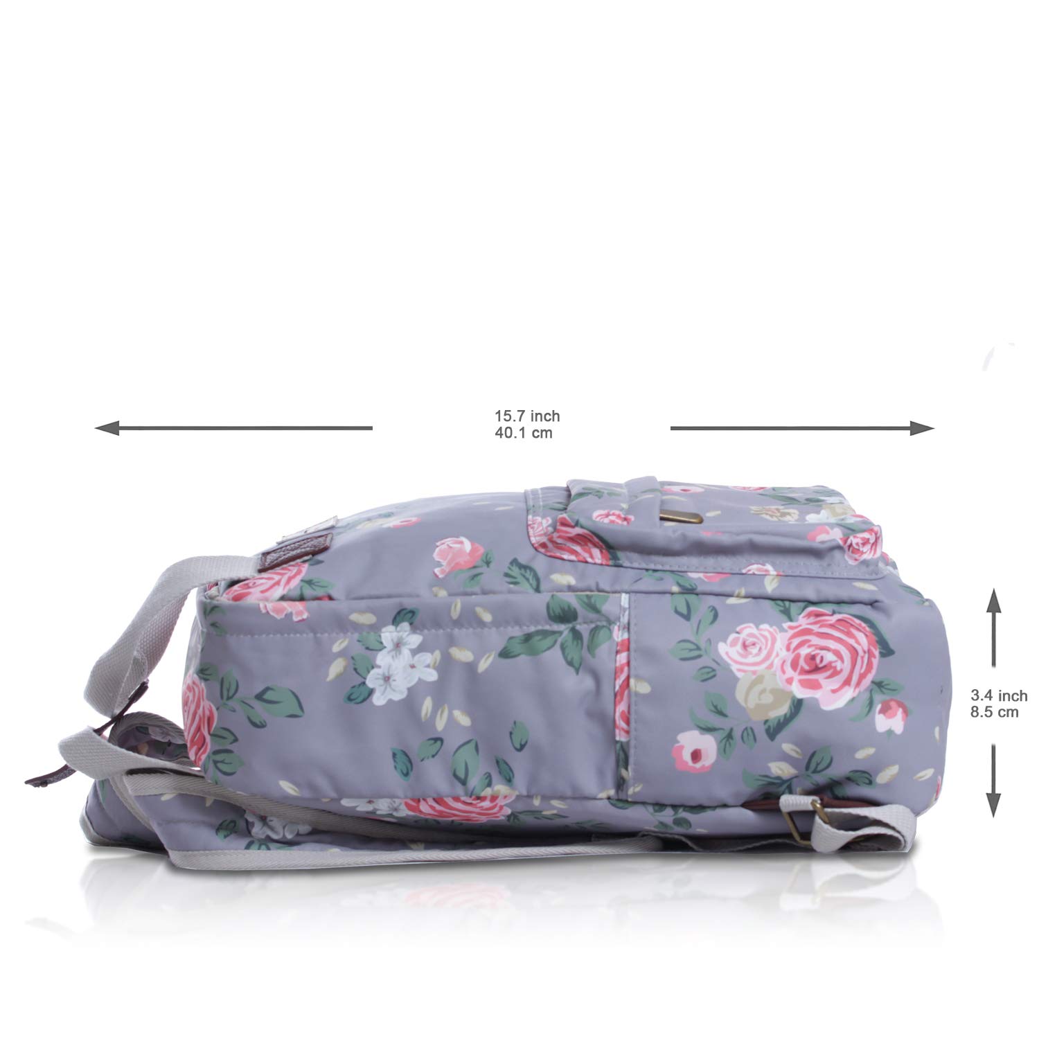 Florence Happy Waterproof Laptop Backpack for Women - 13 Inch & 12 Inch Computer Bag, Stylish Business Backpack for College, School & Travel - Perfect Gift for Students & Professionals (Ideal for Work, Commuting & Casual Hiking)