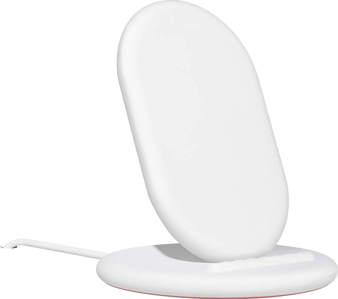 Google Pixel Stand - 10W Fast Wireless Charger Compatible with Pixel 7/6/5/4/3 & Qi Devices | Includes Microfiber Cleaning Cloth & Screen Cleaner | Perfect for Home, Office & Travel Charging