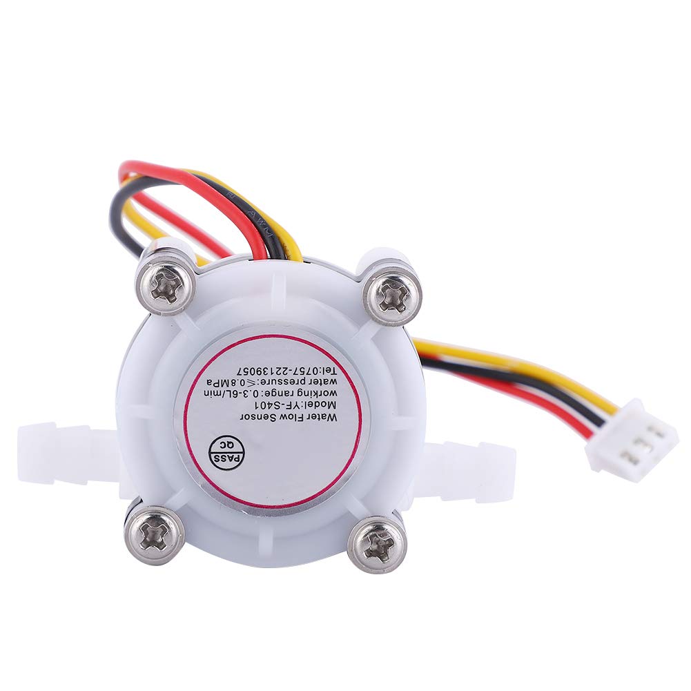 YF-S401 Water Flow Sensor - High Precision Flowmeter with Barb Fittings for Water Coolers, Coffee Machines & Filtration Systems | Real-Time Flow Detection for Home & Industrial Applications