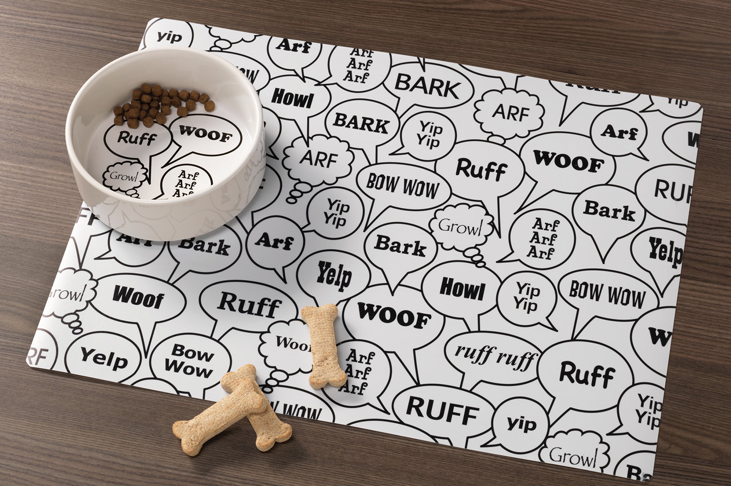 Non-Slip Pet Feeding Mat for Dogs & Cats - Waterproof & Easy to Clean - Perfect for Messy Eaters, Food Bowls & Water Dishes - Ideal for Kitchen, Outdoor & Travel Use
