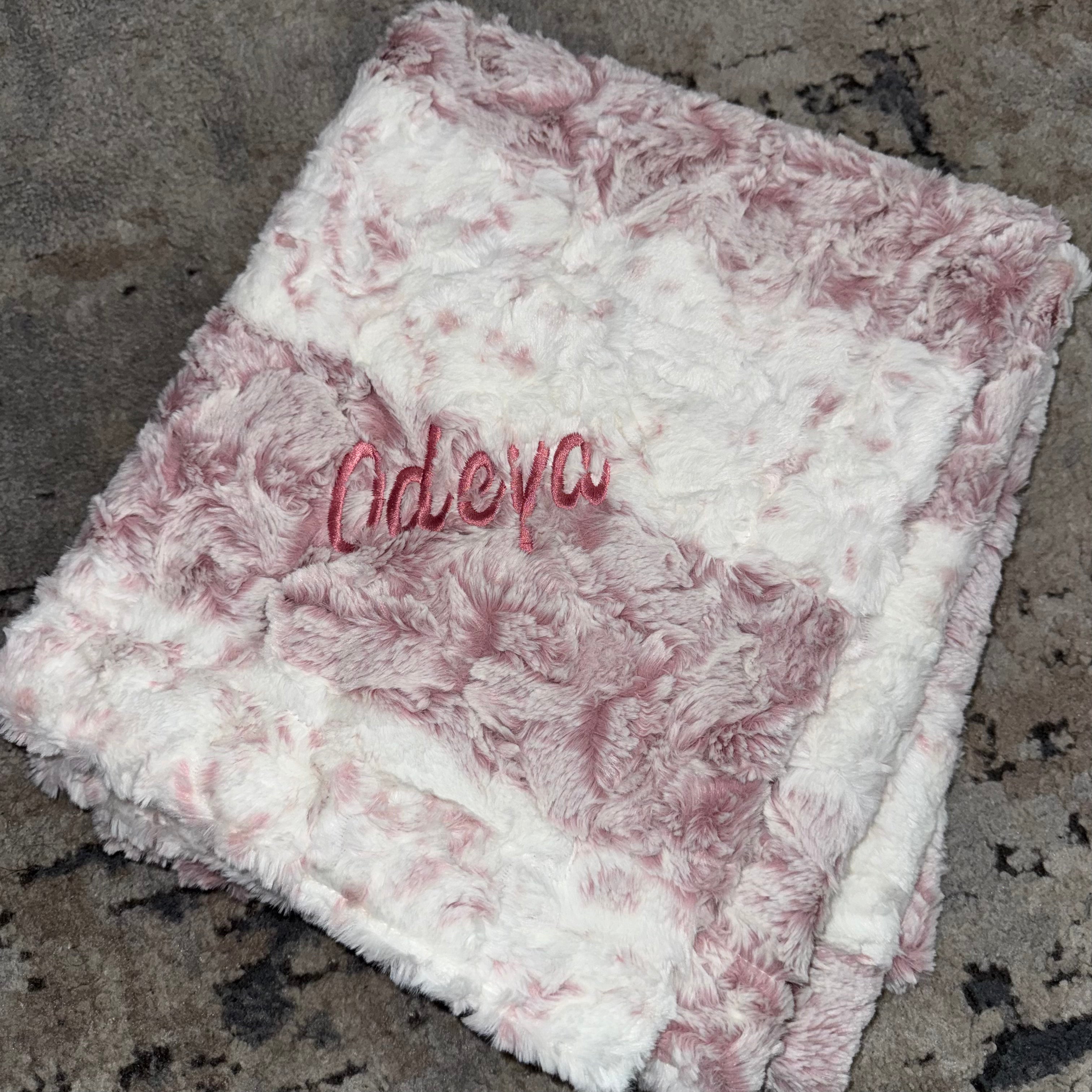 Premium Zandino Theodore Mauve Minky Blanket - Ultra Soft Plush Throw for Adults & Kids - Cozy Bed, Couch & Travel Blanket - Perfect for Home, Office & Gift Giving