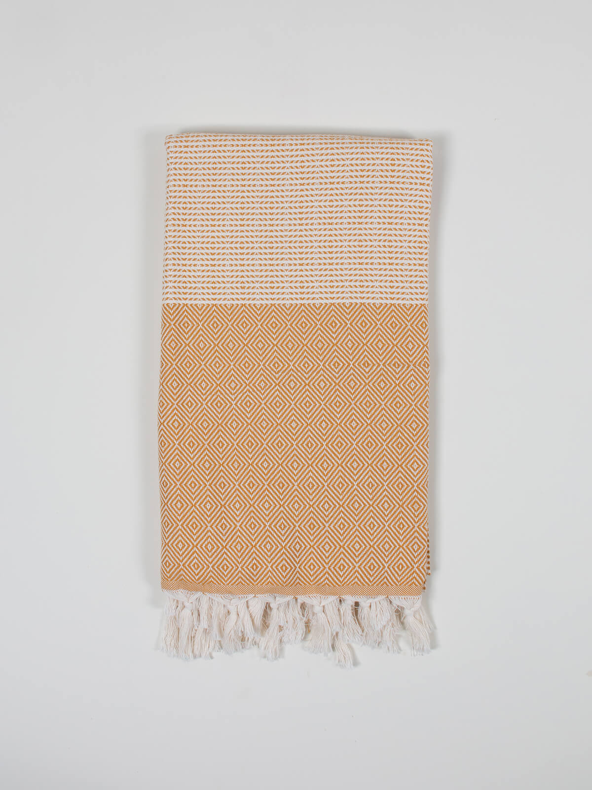 Premium Nordic Dot Hammam Towel - Soft & Absorbent Mustard Turkish Bath Towel for Spa, Beach, Yoga & Home Decor