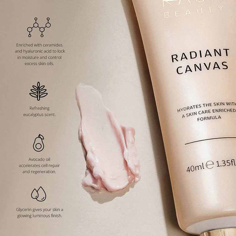 Kash Beauty Radiant Canvas Primer - Flawless Makeup Base for Long-Lasting Foundation & Smooth Skin | Perfect for Daily Wear, Special Occasions & Photo Shoots