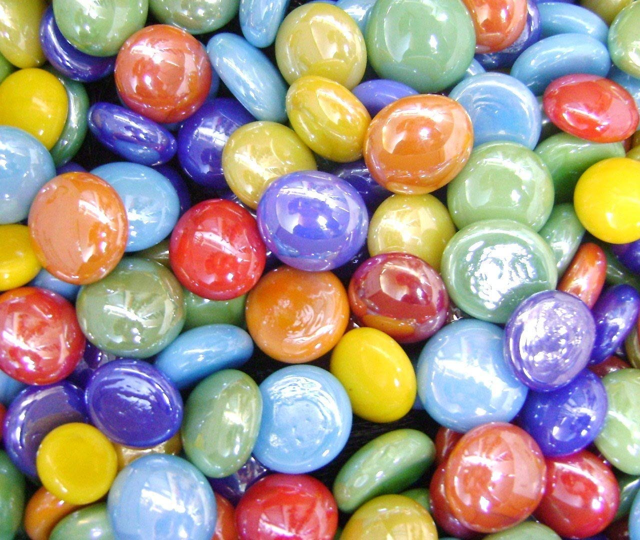 1 LB Mixed Opal Color Glass Gems - Vase Fillers for Home Decor, Wedding Centerpieces & DIY Craft Projects