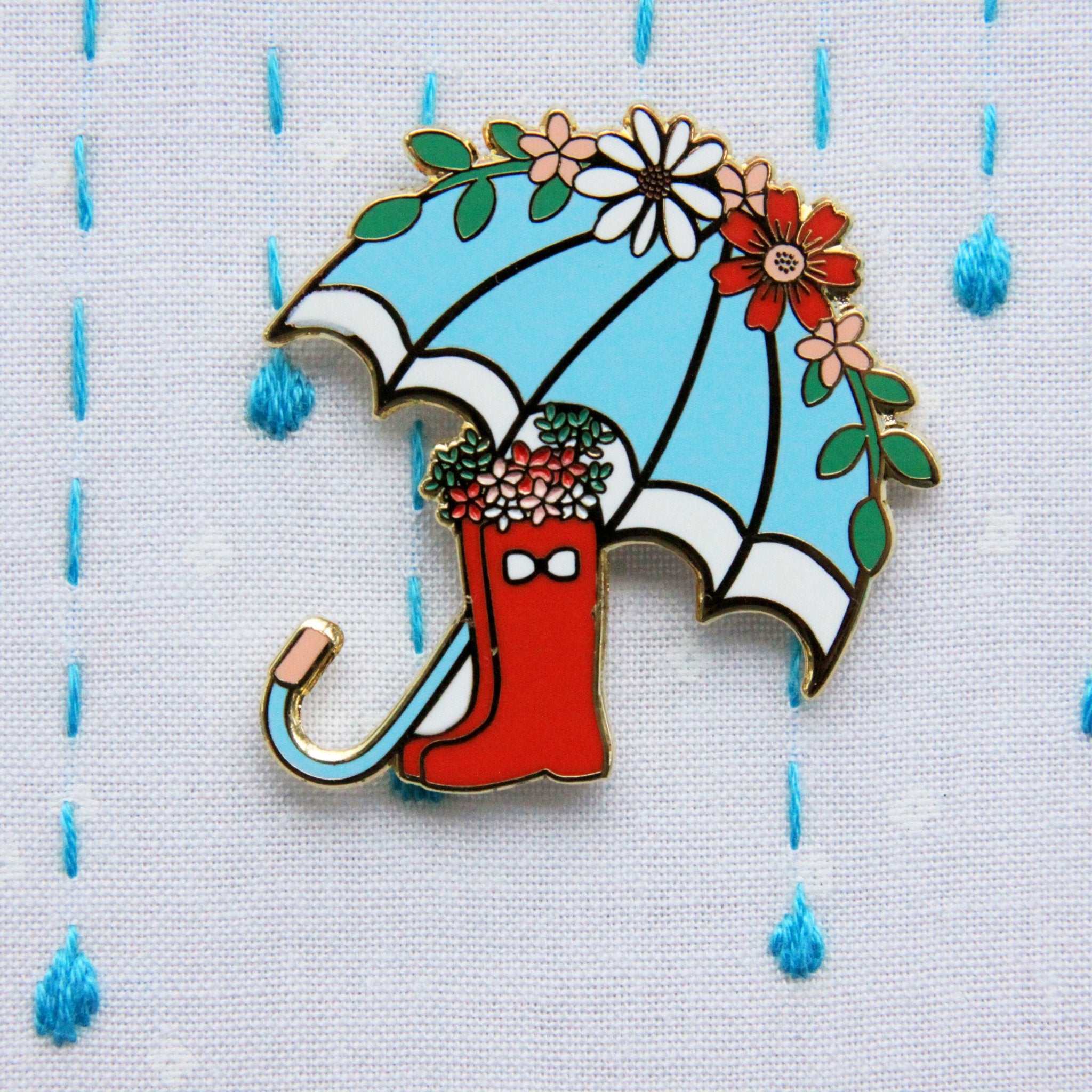 Flamingo Toes Needle Minder - Umbrella & Boots Design - Magnetic Pin Holder for Sewing, Quilting & Embroidery - Perfect for Crafters & DIY Enthusiasts