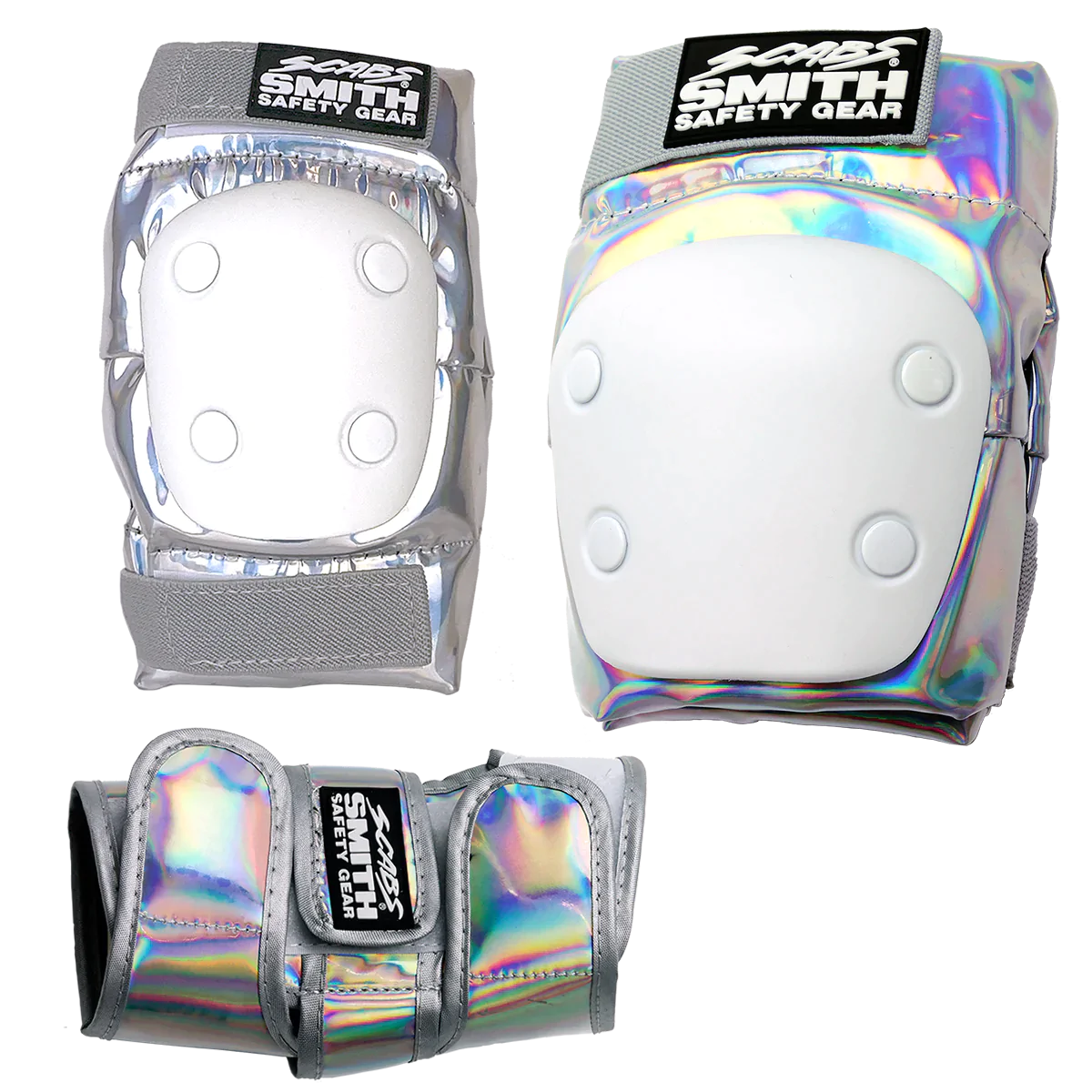 Smith Scabs Youth 3 Pack Pads Set - Knee & Elbow Protective Gear for Skateboarding, BMX, and Scooter Riding - Durable Safety Pads for Kids and Teens