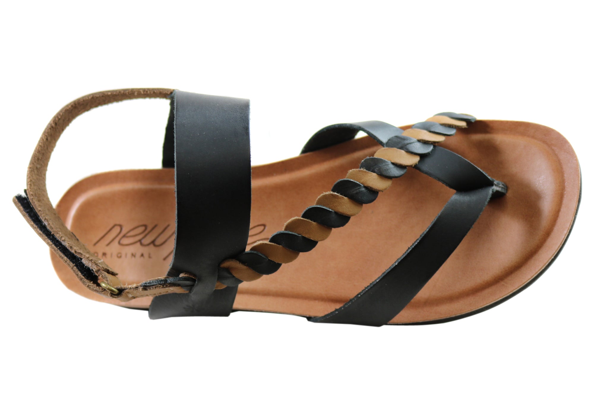 New Face Retreat Women's Comfortable Leather Sandals - Handmade in Brazil - Perfect for Beach Vacations, Summer Outfits & Casual Wear