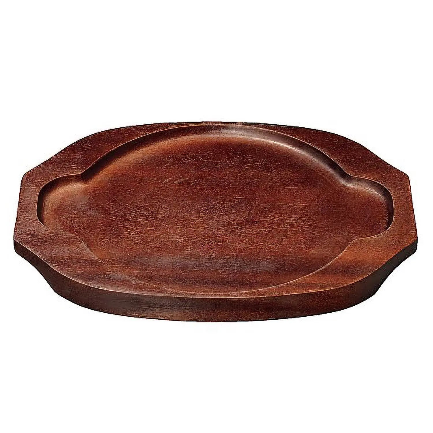 Premium EBM Wooden Base for Double Handle Skillet - Sturdy & Heat-Resistant Kitchen Organizer - Perfect for Stovetop, Oven Storage & Countertop Display