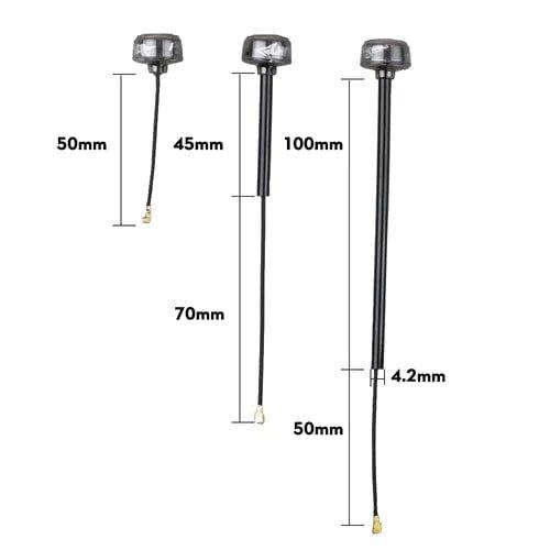 Flywoo 5.8GHz Circular Polarized U.FL Antenna - LHCP 115mm/45mm Tube for FPV Drones and RC Aircraft