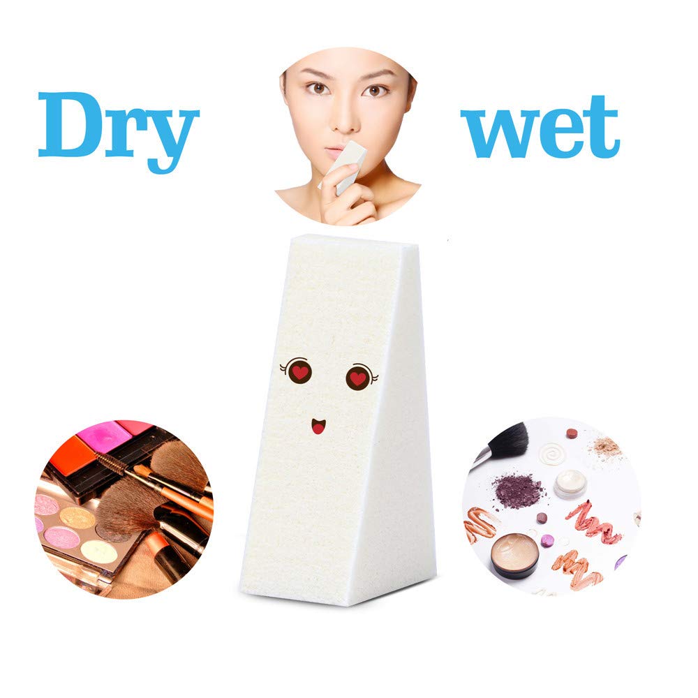 40 Pieces White Triangle Makeup Wedges - Soft Cosmetic Sponges for Foundation & Blending | Perfect for Flawless Makeup Application & Travel Beauty Kit